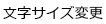 文字サイズ変更