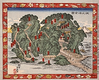 楊堂玉英画「江之嶋全図」(明治20年〔1887〕刊)