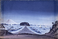 無題泥絵(江の島風景〉