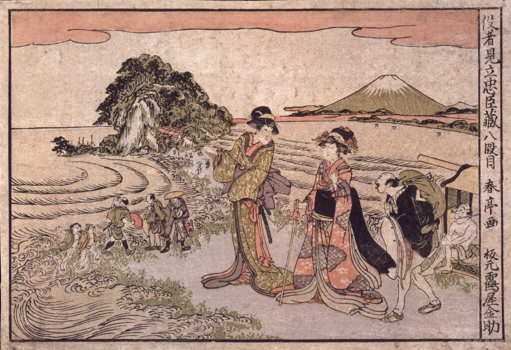 勝川春章 役者見立忠臣蔵八段目